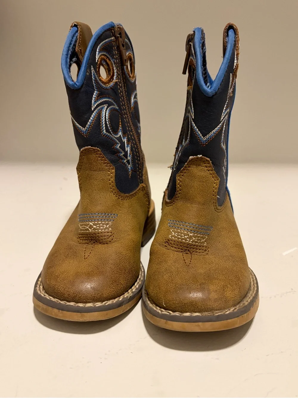 M&F Western Toddler Blue Camo Cowboy Boot